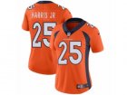 Women Nike Denver Broncos #25 Chris Harris Jr Vapor Untouchable Limited Orange Team Color NFL Jersey