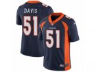 Mens Nike Denver Broncos #51 Todd Davis Vapor Untouchable Limited Navy Blue Alternate NFL Jersey