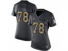 Women Nike Tennessee Titans #78 Jack Conklin Limited Black 2016 Salute to Service NFL Jersey