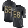 Mens Nike Cincinnati Bengals #58 Rey Maualuga Limited Black 2016 Salute to Service NFL Jersey