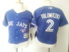 Blue Jays #2 Troy Tulowitzki Blue Toddler Cool Base Jersey