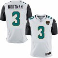 Mens Nike Jacksonville Jaguars #3 Brad Nortman Elite White NFL Jersey