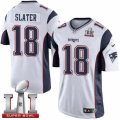 Youth Nike New England Patriots #18 Matthew Slater Elite White Super Bowl LI 51 NFL Jersey