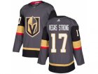 Men Adidas Vegas Golden Knights #17 Vegas Strong Grey Home Authentic Stitched NHL Jersey