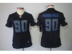 Nike Women New York Giants #90 Jason Pierre-Paul Black Jerseys[Impact Limited]