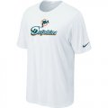 Nike Miami Dolphins Authentic Logo T-Shirt White