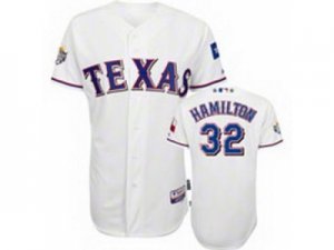 2012 MLB ALL STAR Texas Rangers #32 Josh Hamilton White[Cool Base]