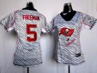 Nike Women Tampa Bay Buccaneers #5 Josh Freeman jerseys[fem fan zebra]