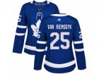 Women Adidas Toronto Maple Leafs #25 James Van Riemsdyk Blue Home Authentic Stitched NHL Jersey