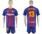 2017-18 Barcelona 13 CILLESSE Home Soccer Jersey