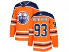 Youth Adidas Edmonton Oilers #93 Ryan Nugent-Hopkins Orange Home Authentic Stitched NHL Jersey
