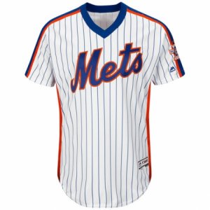 Mens New York Mets Majestic Alternate Blank White Flex Base Authentic Collection Team Jersey