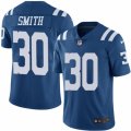 Mens Nike Indianapolis Colts #30 D'Joun Smith Limited Royal Blue Rush NFL Jersey