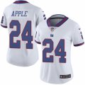 Women's Nike New York Giants #24 Eli Apple Limited White Rush NFL Jersey