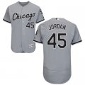 2016 Men Chicago White Sox #45 Michael Jordan Majestic Gray Flexbase Authentic Collection Custom Jersey