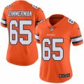 Women's Nike Denver Broncos #65 Gary Zimmerman Limited Orange Rush NFL Jersey