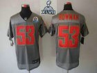 2013 Super Bowl XLVII NEW San Francisco 49ers #53 NaVorro Bowman Grey Shadow With Hall of Fame 50th Patch(Elite)