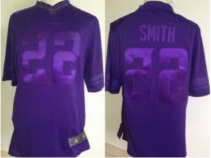 Nike Minnesota Vikings #22 Harrison Smith Purple Jerseys(Drenched Limited)