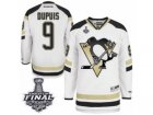 Mens Reebok Pittsburgh Penguins #9 Pascal Dupuis Authentic White 2014 Stadium Series 2017 Stanley Cup Final NHL Jersey