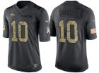 Nike Denver Broncos #10 Emmanuel Sanders Mens Stitched Black NFL Salute to Service Limited Jerseys