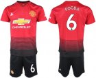 2018-19 Manchester United 6 POGBA Home Soccer Jersey