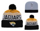 Jaguars Team Logo Black Pom Knit Hat