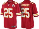 Men Kansas City Chiefs #25 Jamaal Charles Red Color Rush Limited Jersey