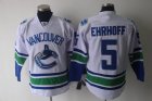 nhl vancouver canucks #5 ehrhoff white
