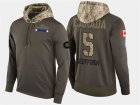 Nike Canadiens 5 Bernie Geoffrion Retired Olive Salute To Service Pullover Hoodie