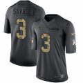Mens Nike Houston Texans #3 Tom Savage Limited Black 2016 Salute to Service NFL Jersey