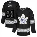 Maple Leafs #28 Tie Domi Black Team Logos Fashion Adidas Jersey