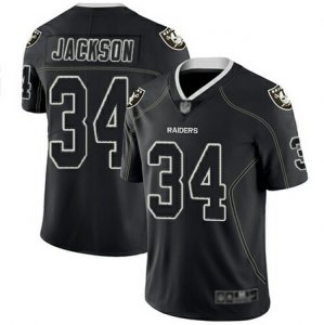 Nike Raiders #34 Bo Jackson Black Shadow Legend Limited Jersey