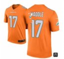Men Miami Dolphins #17 Jaylen Waddle Orange 2021 Vapor Untouchable