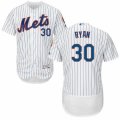 Mens Majestic New York Mets #30 Nolan Ryan White Flexbase Authentic Collection MLB Jersey