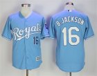 Royals #16 Bo Jackson Light Blue Cool Base Jersey