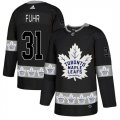 Maple Leafs #31 Grant Fuhr Black Team Logos Fashion Adidas Jersey
