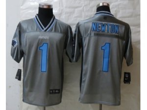 Nike Carolina Panthers #1 Newton Grey Jerseys(Vapor Elite)