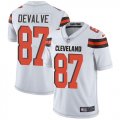 Nike Browns #87 Seth DeValve White Vpor Untouchable Limited Jersey