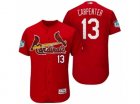 Mens St.Louis Cardinals #13 Matt Carpenter 2017 Spring Training Flex Base Authentic Collection Stitched Baseball Jersey