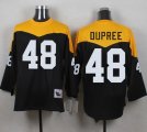 Mitchell And Ness 1967 Pittsburgh Steelers #48 Bud Dupree Black Yelllow Throwback Men Stitched NFL Jersey