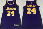 Lakers #24 Kobe Bryant Purple Women Nike Swingman Jersey