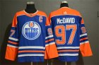 Oilers #97 Connor McDavid Royal Adidas Jersey