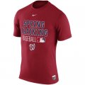 MLB Men's Washington Nationals Nike 2016 Authentic Collection Legend Issue Spring Training Performance T-Shirt - Red