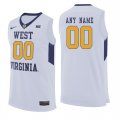 West Virginia Mountaineers White Mens Customized College Basketball Jersey