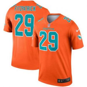 Nike Dolphins #29 Minkah Fitzpatrick Orange Inverted Legend Jersey