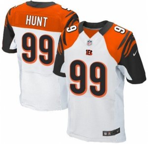 Men\'s Nike Cincinnati Bengals #99 Margus Hunt Elite White NFL Jersey