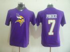 Minnesota Vikings 7 Christian Ponder Name & Number T-Shirt