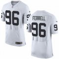 Nike Raiders #96 Clelin Ferrell White Elite Jersey