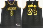 Lakers #8 & 24 Kobe Bryant Black Mamba Nike Swingman Jersey