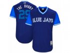 2017 Little League World Series Blue Jays #29 Devon Travis The Babby Royal Jersey